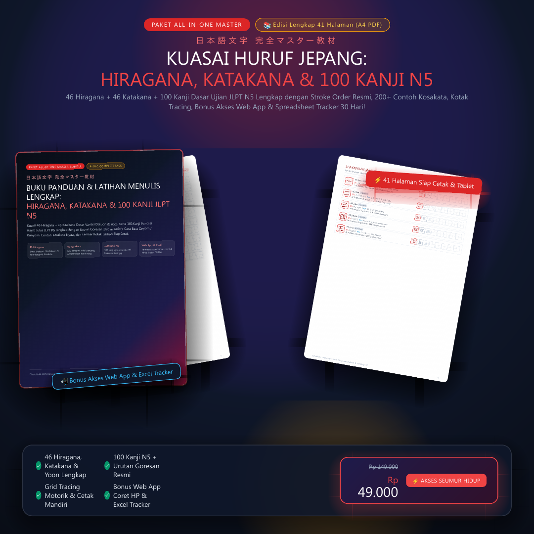 Paket All-in-One Master Kana & Kanji